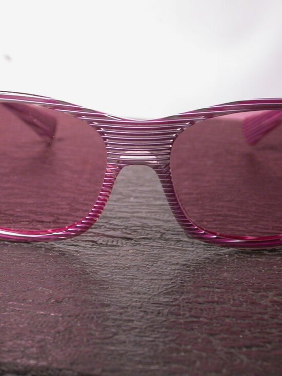 Vintage Alain Mikli Purple Stripe Sunglasses Made in France FRAME ONLY main image 9